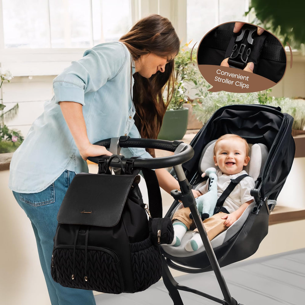 LOVEVOOK detachable pacifier holder keeps small items organized.