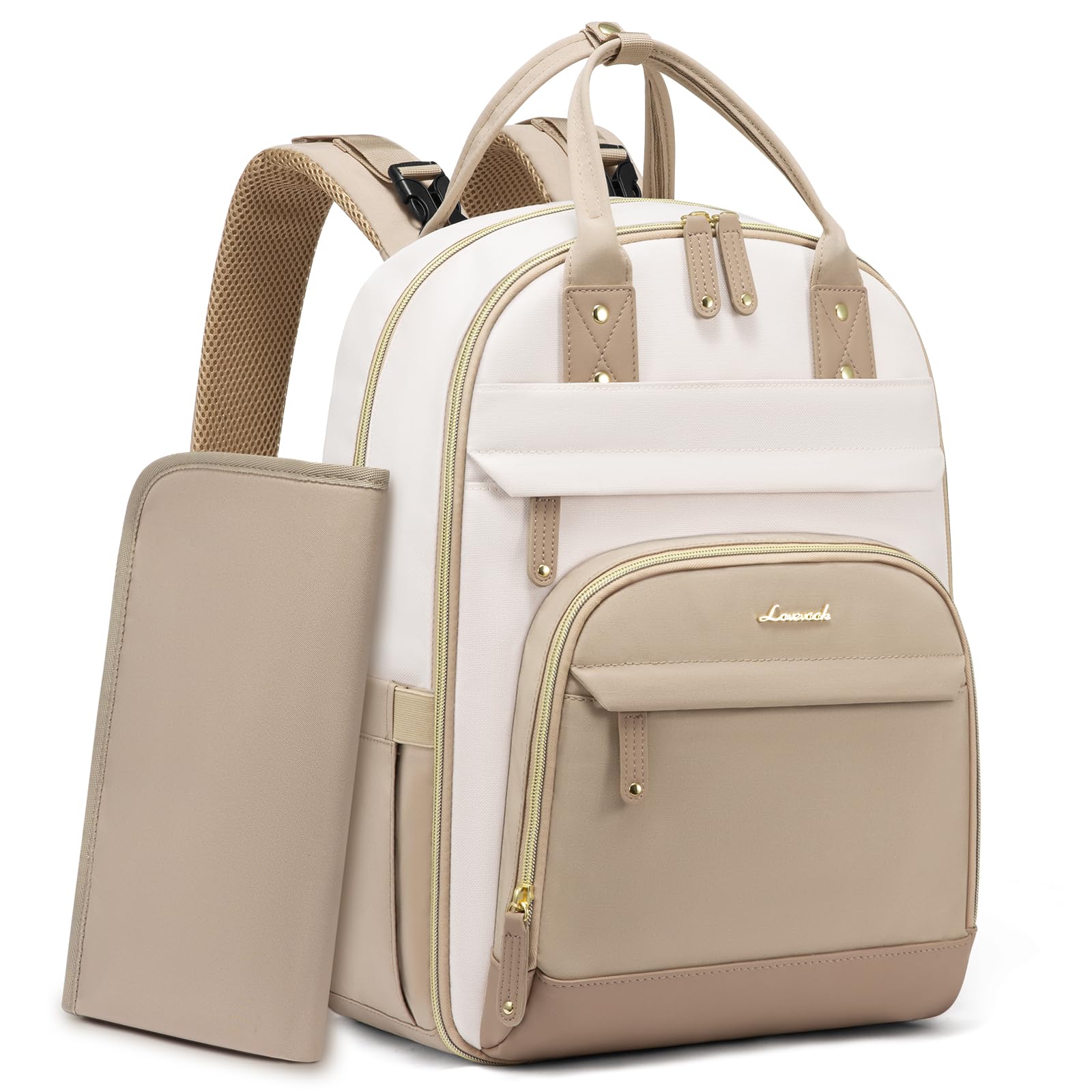 LOVEVOOK diaper backpack with large capacity for busy outings.