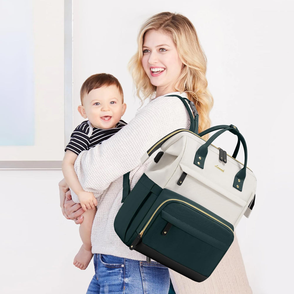 LOVEVOOK diaper bag includes changing pad for comfortable on the go changes