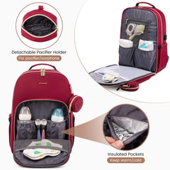 LOVEVOOK diaper bag backpack with changing pad ready for on-the-go changes