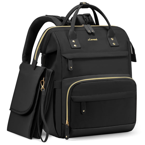 LOVEVOOK diaper bag backpack exterior with waterproof material to protect baby gear on outings.