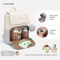 LOVEVOOK diaper bag backpack folding changing pad ready for on-the-go changes