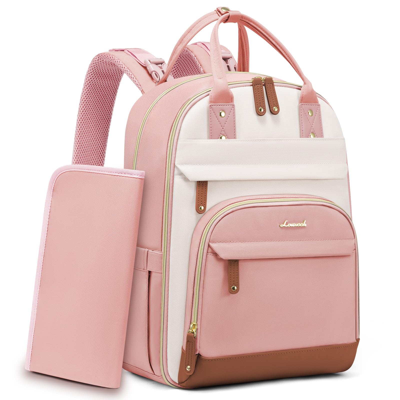 LOVEVOOK diaper bag backpack front pocket for quick access to essentials