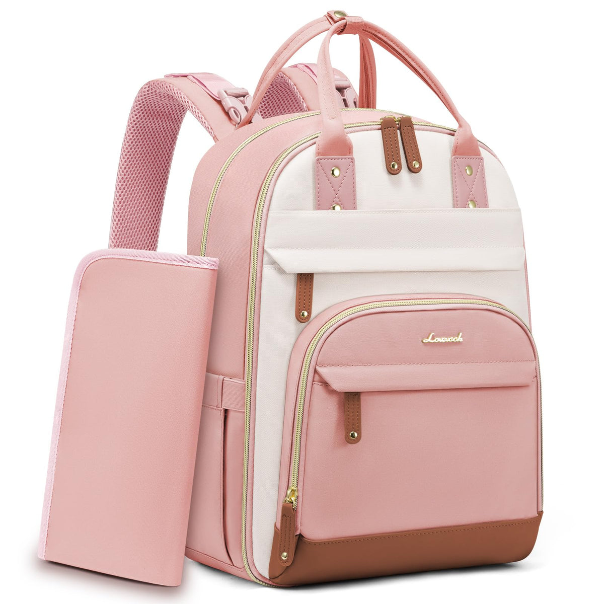 LOVEVOOK diaper bag backpack front pocket for quick access to essentials