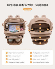 LOVEVOOK's one-handed access helps you reach items while babywearing.