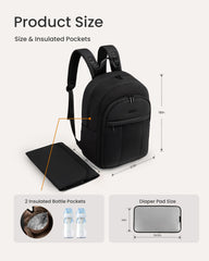 LOVEVOOK diaper bag backpack 30L capacity for organized travel and daily use.