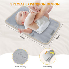 LOVEVOOK Diaper Bag Backpack washable changing pad for quick, clean diaper changes