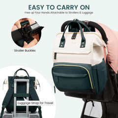 LOVEVOOK diaper bag backpack waterproof material protects contents in any weather