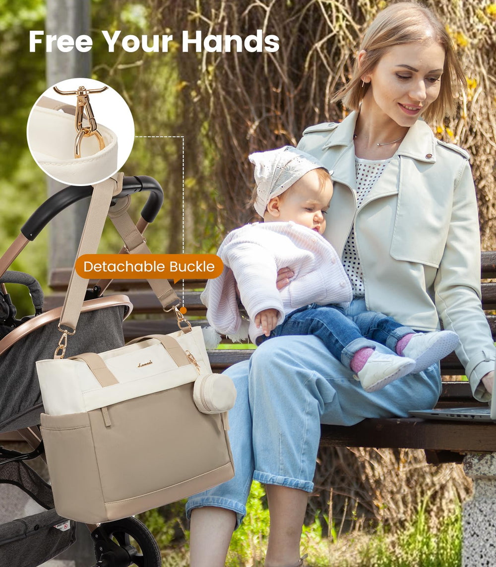 LOVEVOOK diaper bag tote durable materials for daily use