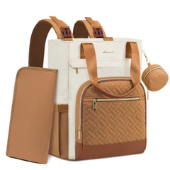 LOVEVOOK diaper bag backpack with large capacity for family outings and travel
