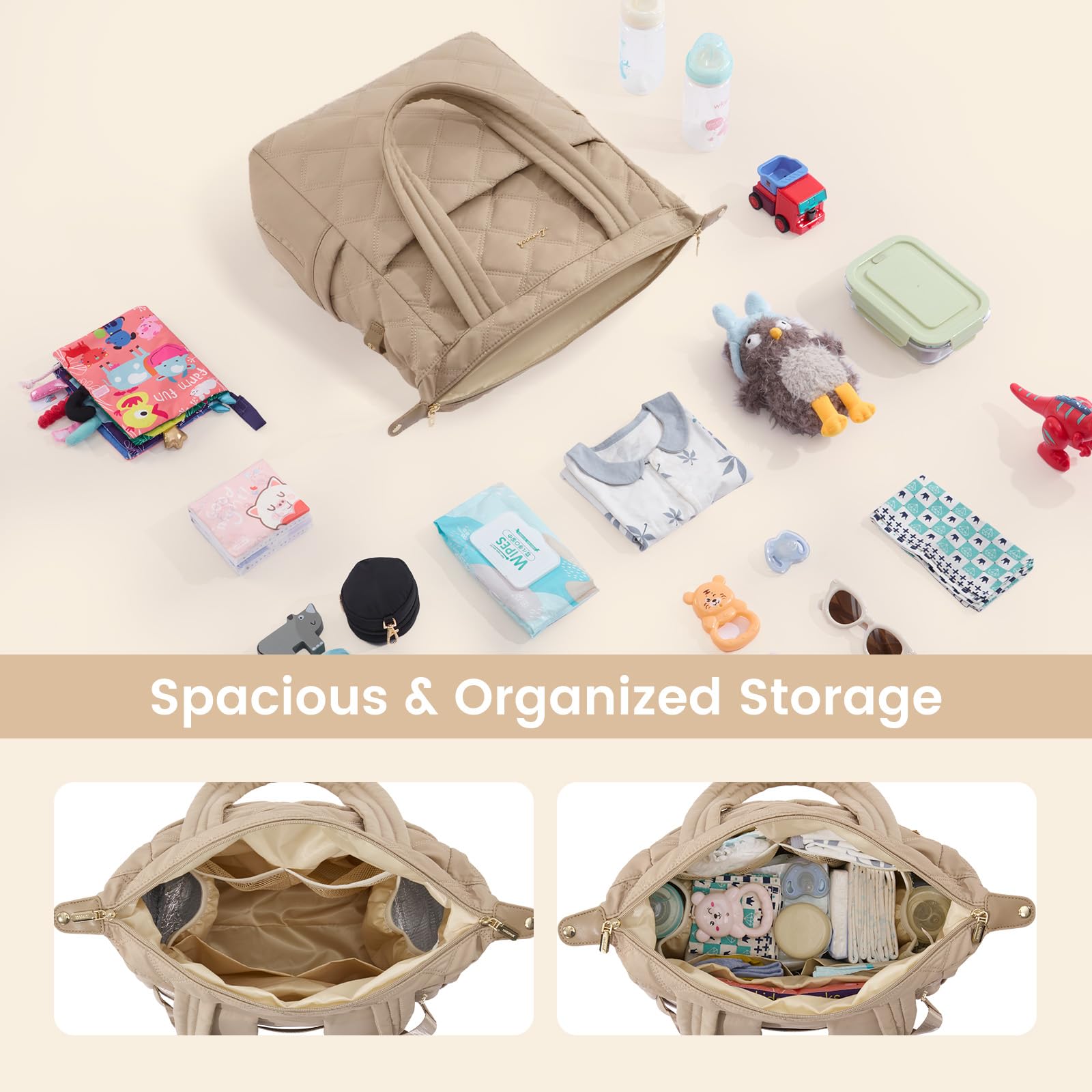 LOVEVOOK foldable changing pad supports on-the-go diaper changes.