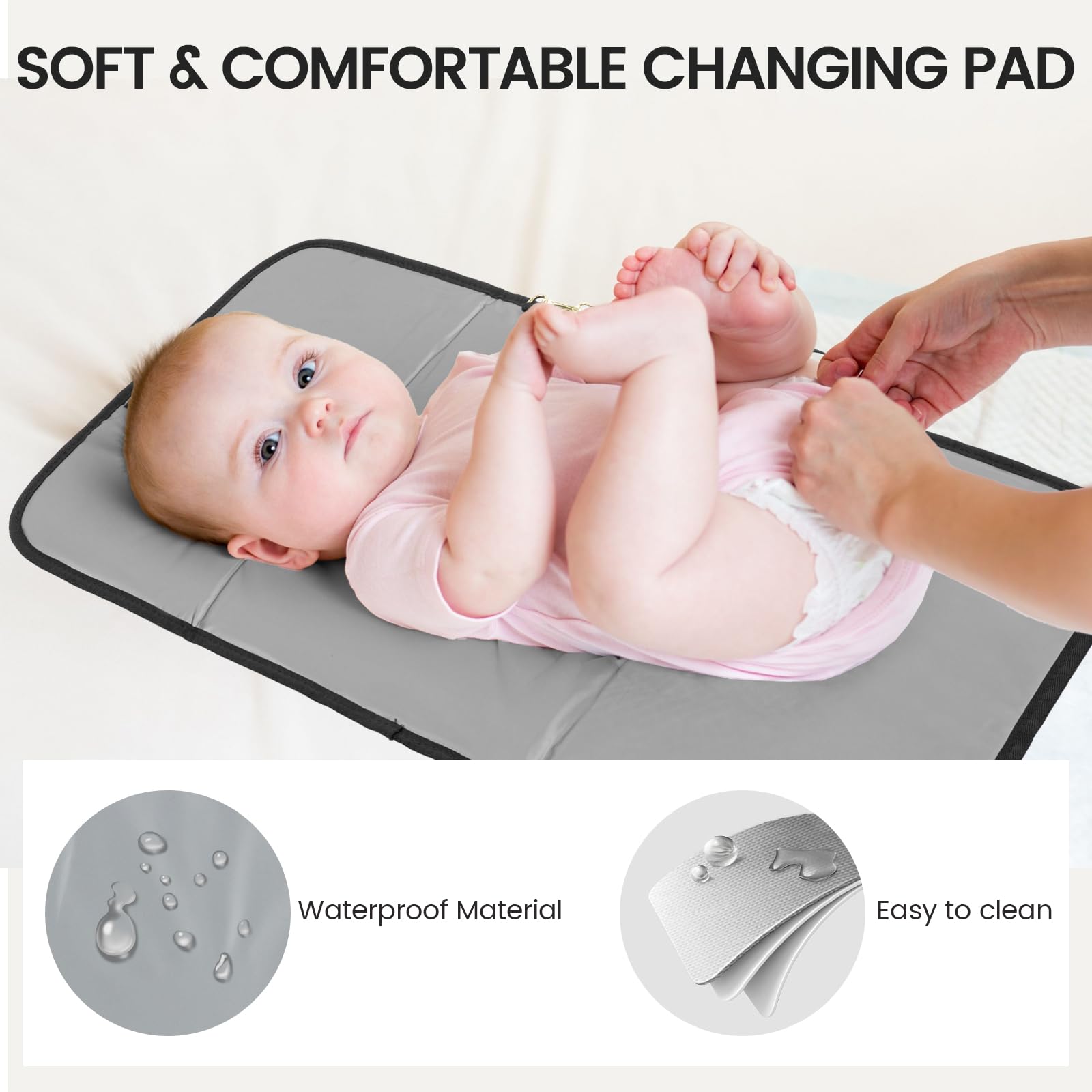 LOVEVOOK ergonomic design with stroller straps keeps hands free while strolling.