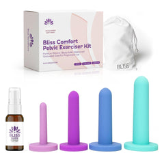 Loving Sex Bliss Comfort Kit silicone tools show a soft texture for gentle beginner use