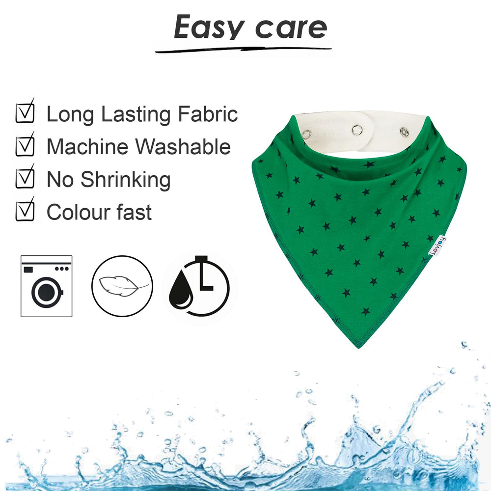 Lovjoy large bandana bib daily-use style for kids to adults