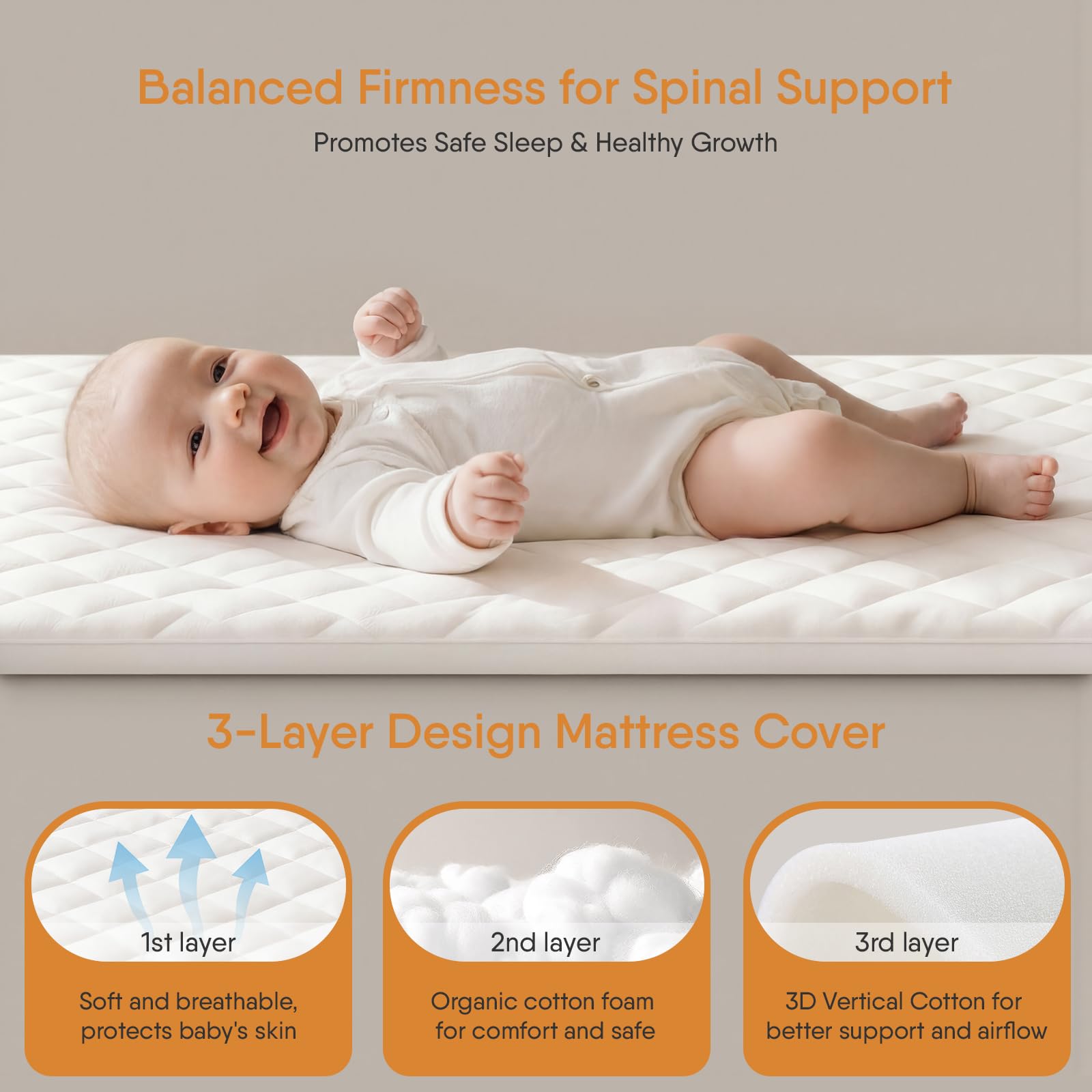 LovliTod Baby bassinet incline helps reduce spit-up and congestion.