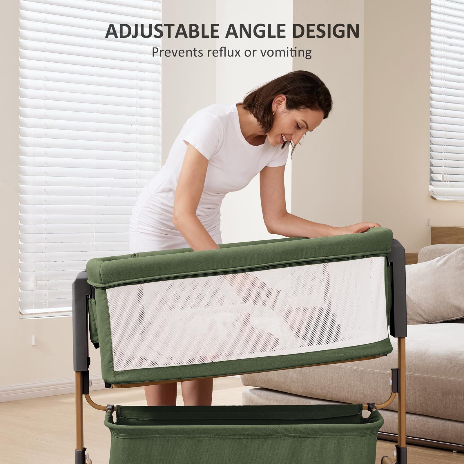 LovliTod Baby bassinet mattress with soft memory foam blend