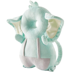 LOVOERNO baby head protector backpack front view shows secure, lightweight design for easy toddler wear.