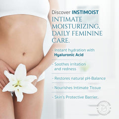 Close-up of LOVV Instimoist Vulva cream texture showing silky finish
