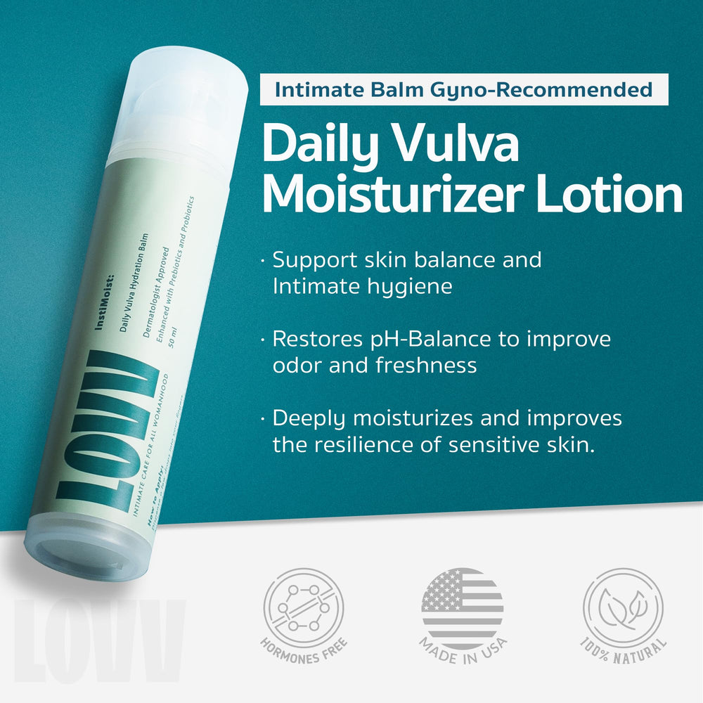 LOVV Instimoist Vulva with hyaluronic acid for hydrated skin