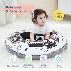 Close-up of skin-friendly fabric and soft filling for baby comfort.