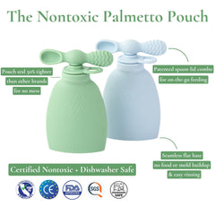 Palmetto Pouch seamless base shows easy-to-clean design