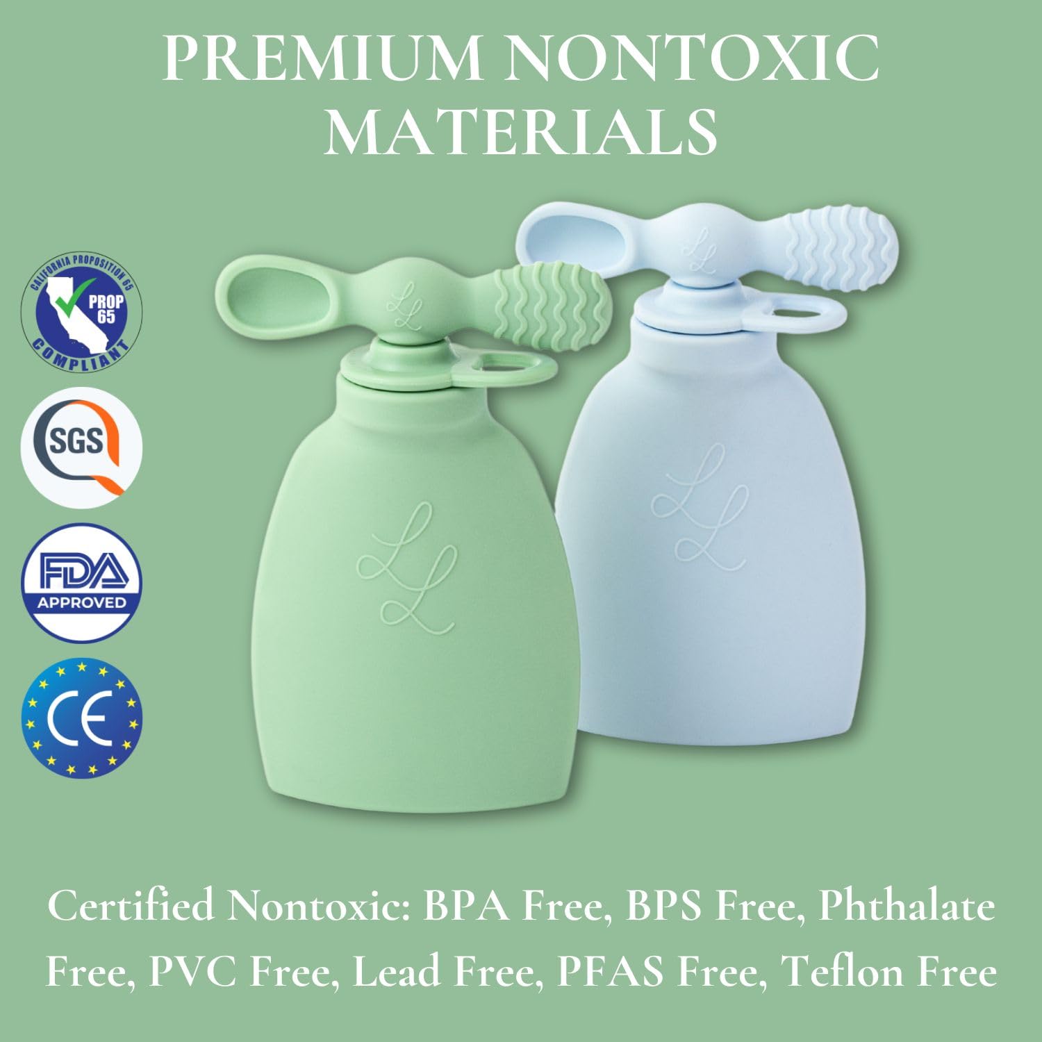 Spoon-lid combo on Palmetto Pouch for on-the-go feeding