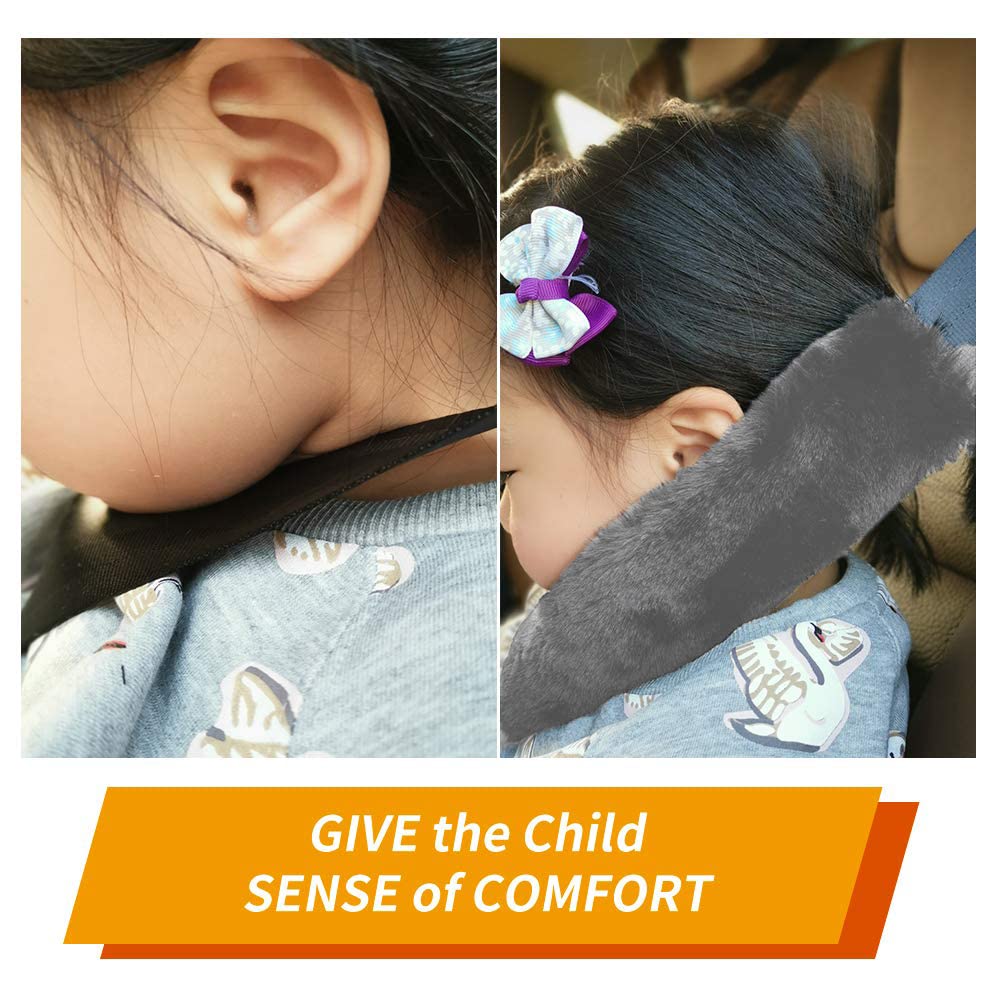LoyaGour stroller strap pad grey helps comfortable walks and smoother rides.