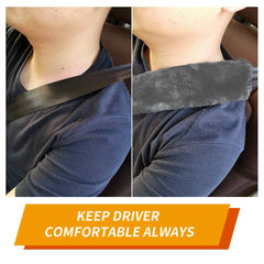 LoyaGour travel strap cover grey easy Velcro attachment for quick fit.