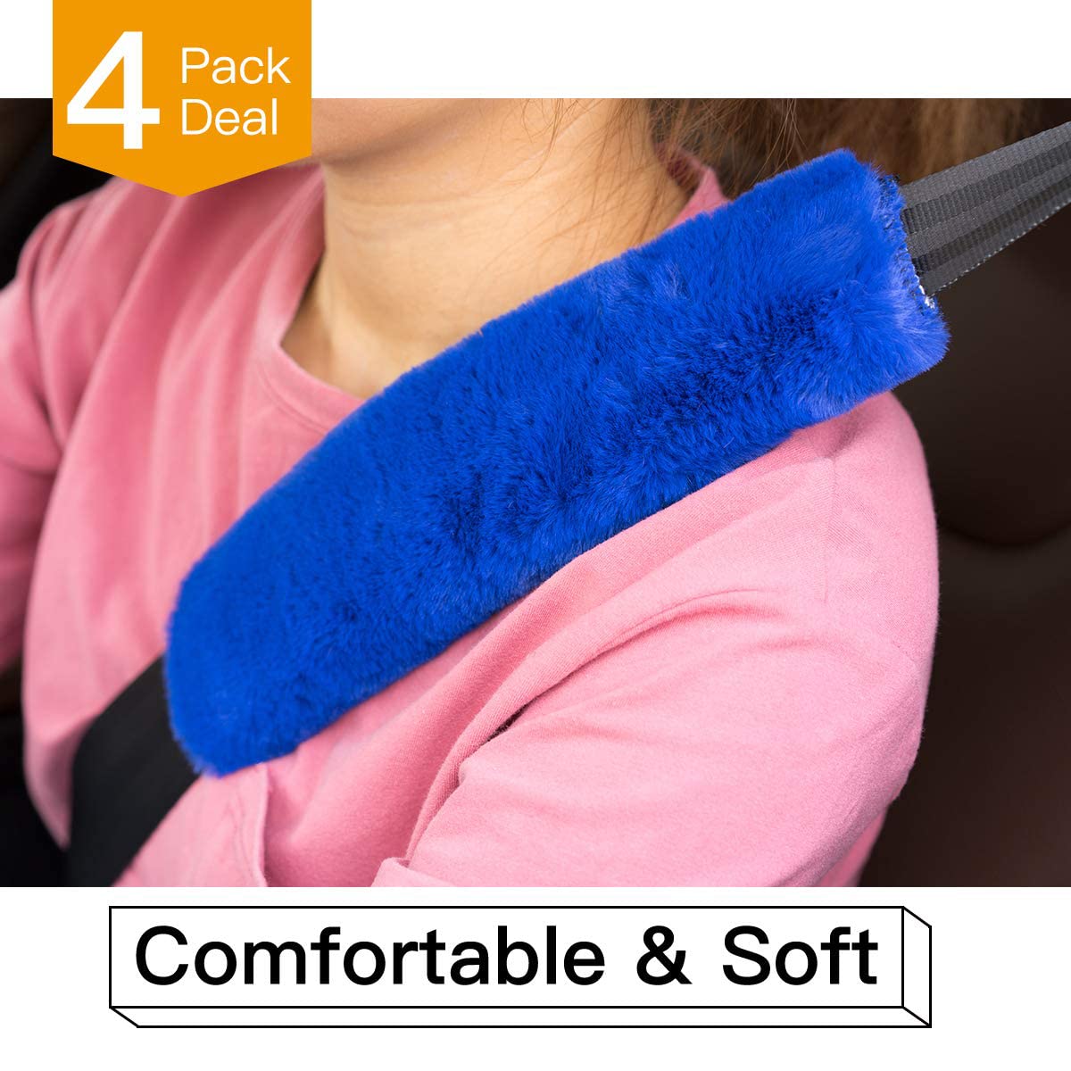 LoyaGour universal strap covers in blue suit bags and travel straps.