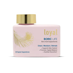 Loyal Boric Life packaging, compact and discreet for storage.