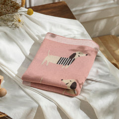 Loyfoky 100 percent cotton soft knit blanket gentle on delicate skin.