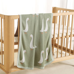 Loyfoky 40x30-inch swaddle blanket ideal for swaddling and on-the-go.