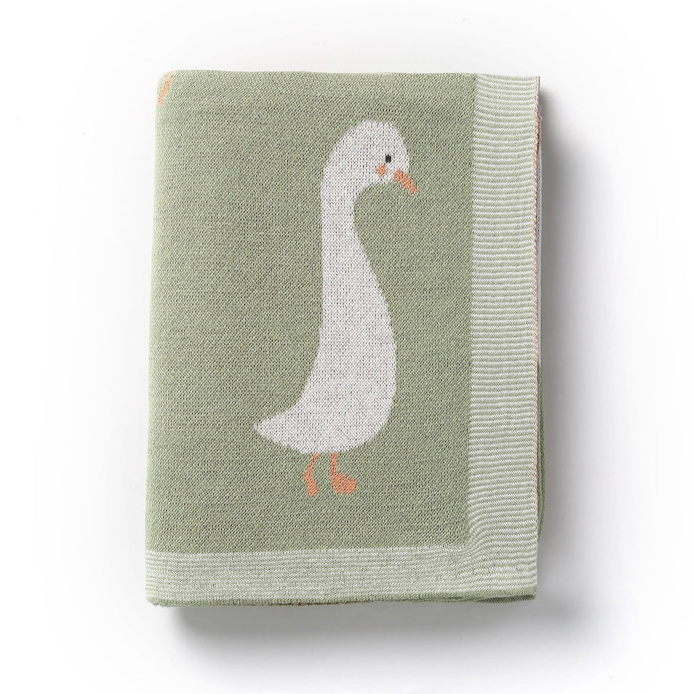 Loyfoky nursery and stroller blanket for versatile baby use.