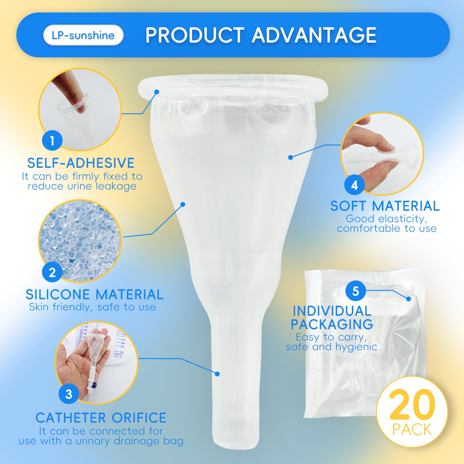 LP-sunshine catheter brackets and packaging ensure clean, ready-to-use units.
