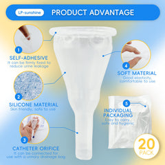 LP-sunshine catheter with self-adhesive design ensures reliable fixation and reduces overflow risk.