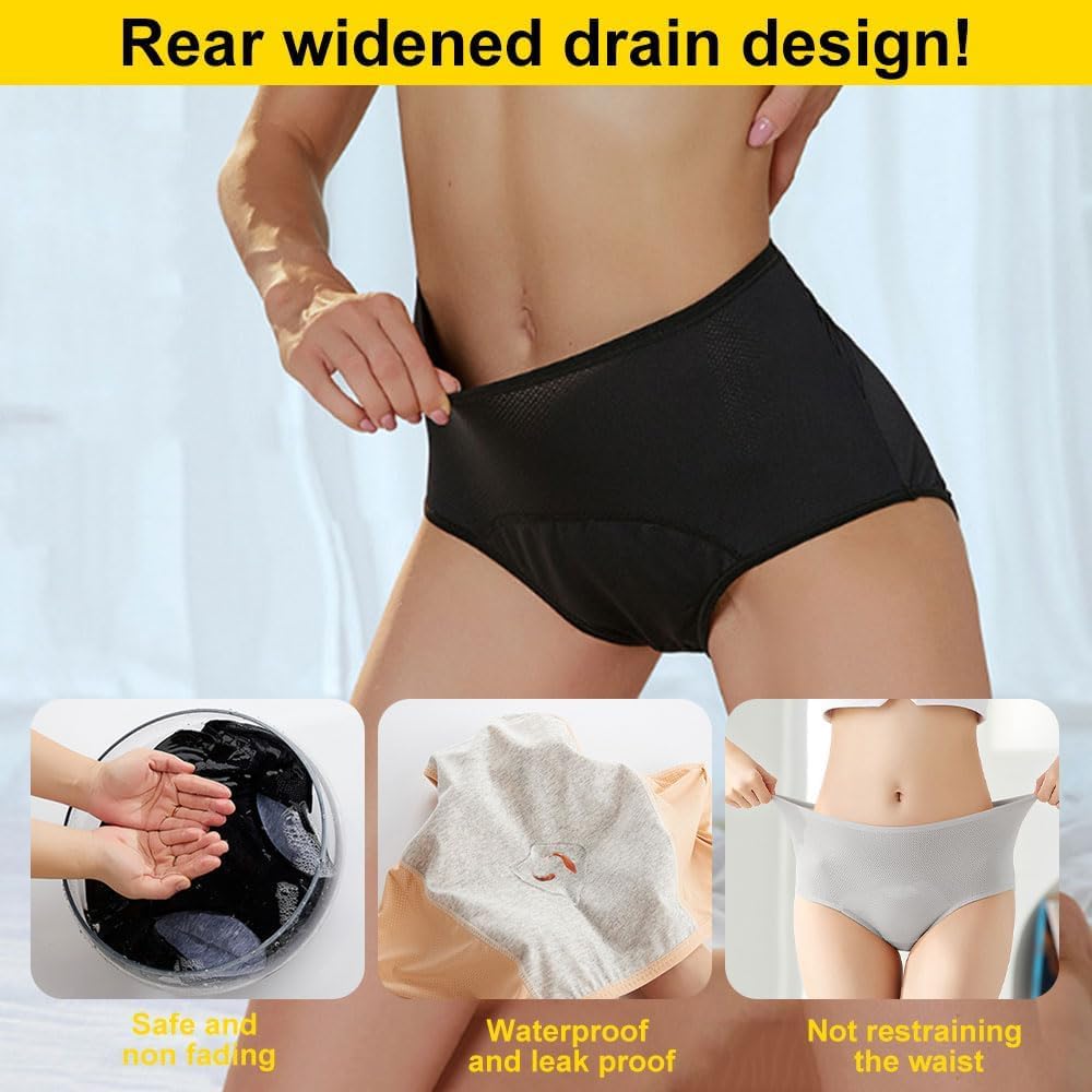 LQX leakproof panties worn under clothing for discreet daily protection