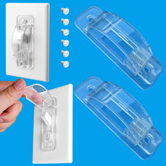 LRANFOW light switch guard cover, clear shield protecting from accidental toggling.