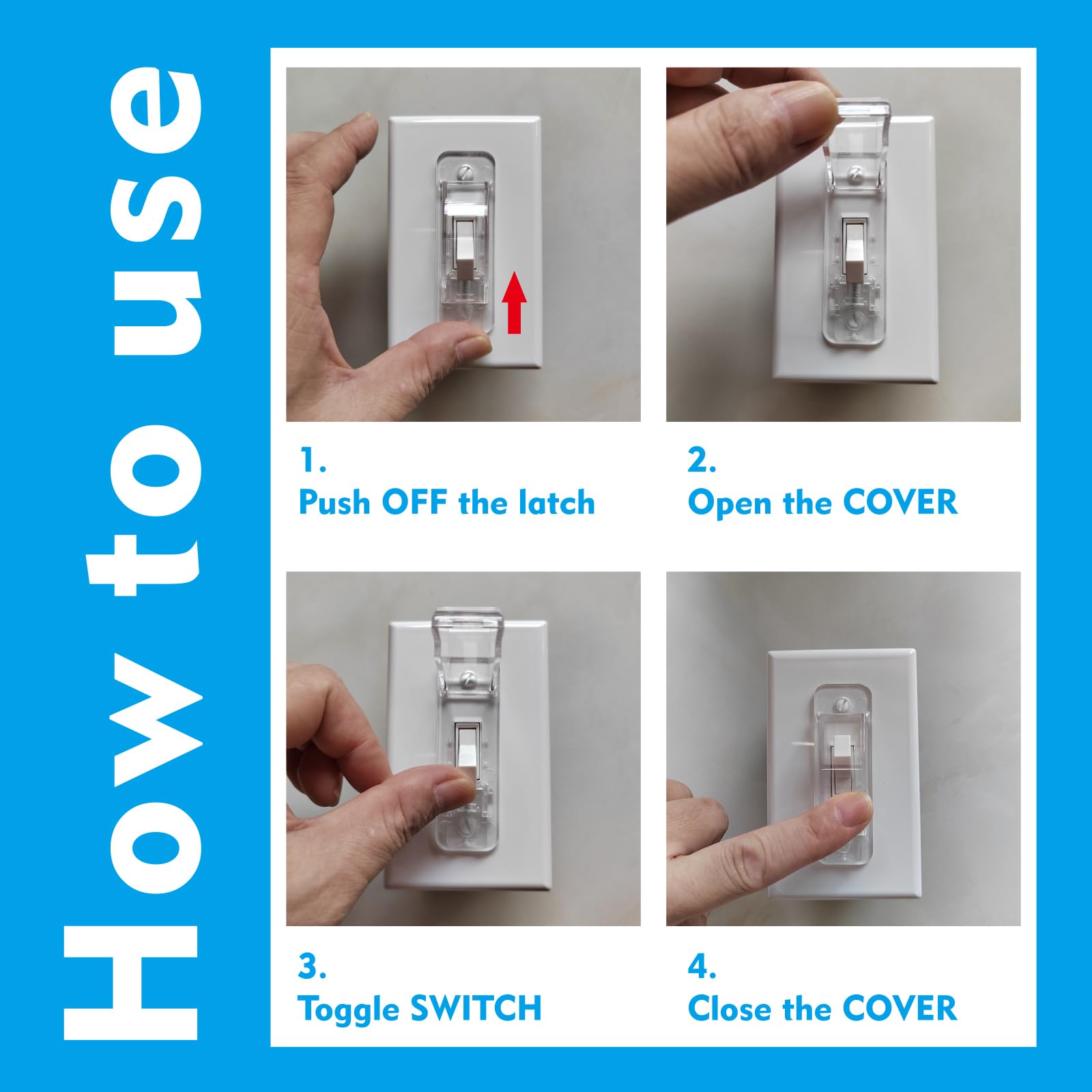 LRANFOW wall switch protection blending with decor.