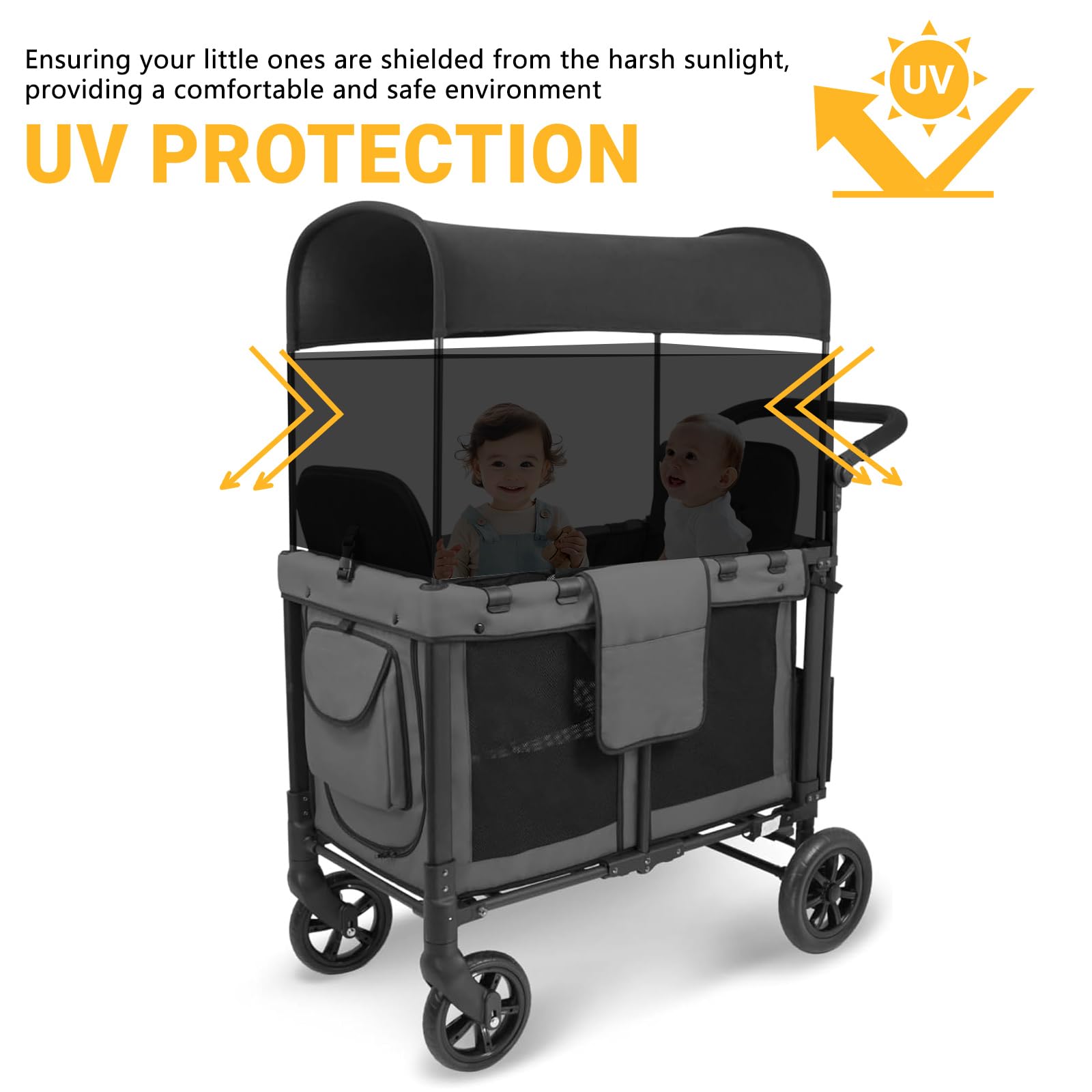 Luaatt breathable cotton sunshade net provides airflow for W2