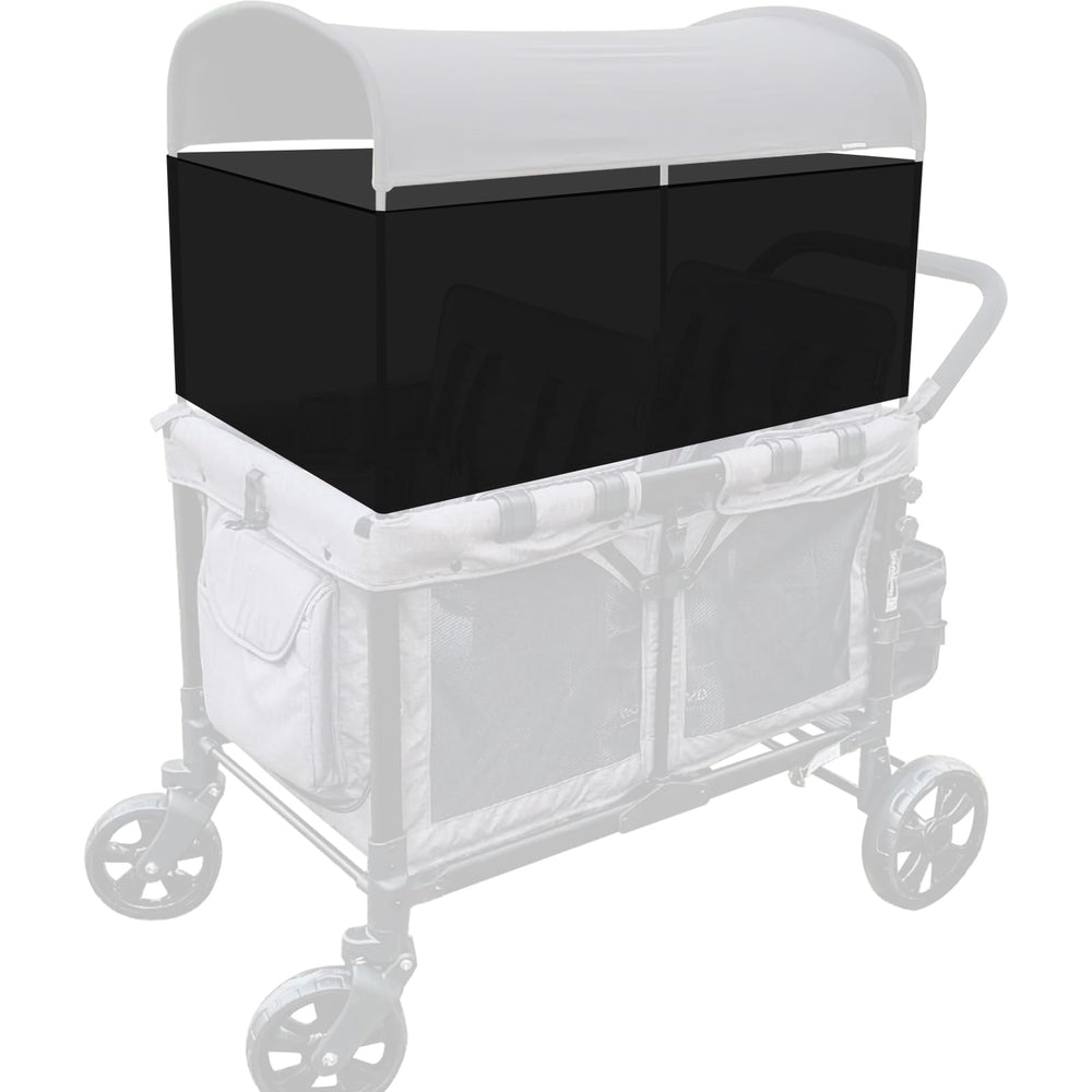 LUAATT four-sided sunshade canopy for Wonderfold W4/W2 provides breathable shade.