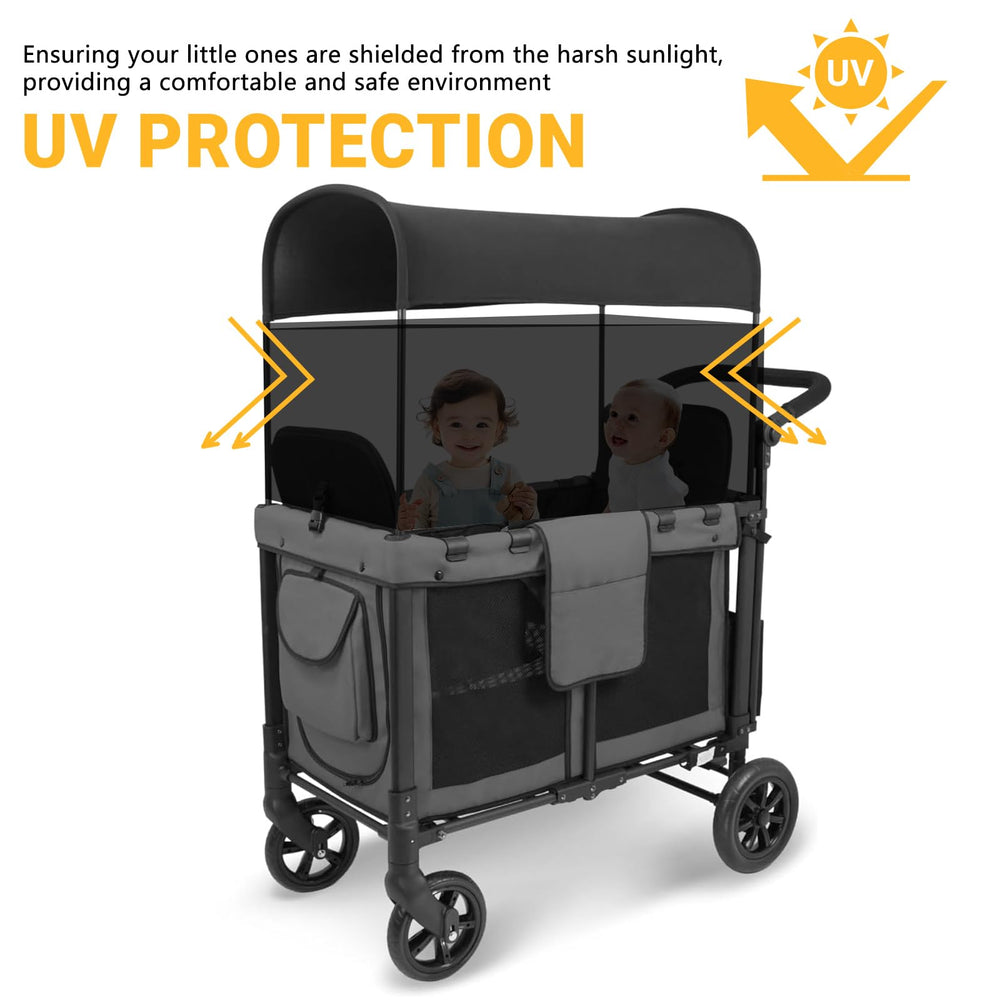 LUAATT lightweight cotton sunshade net ideal for beach trips with kids.