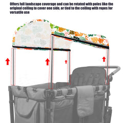 LUAATT canopy showing two mesh windows for airflow
