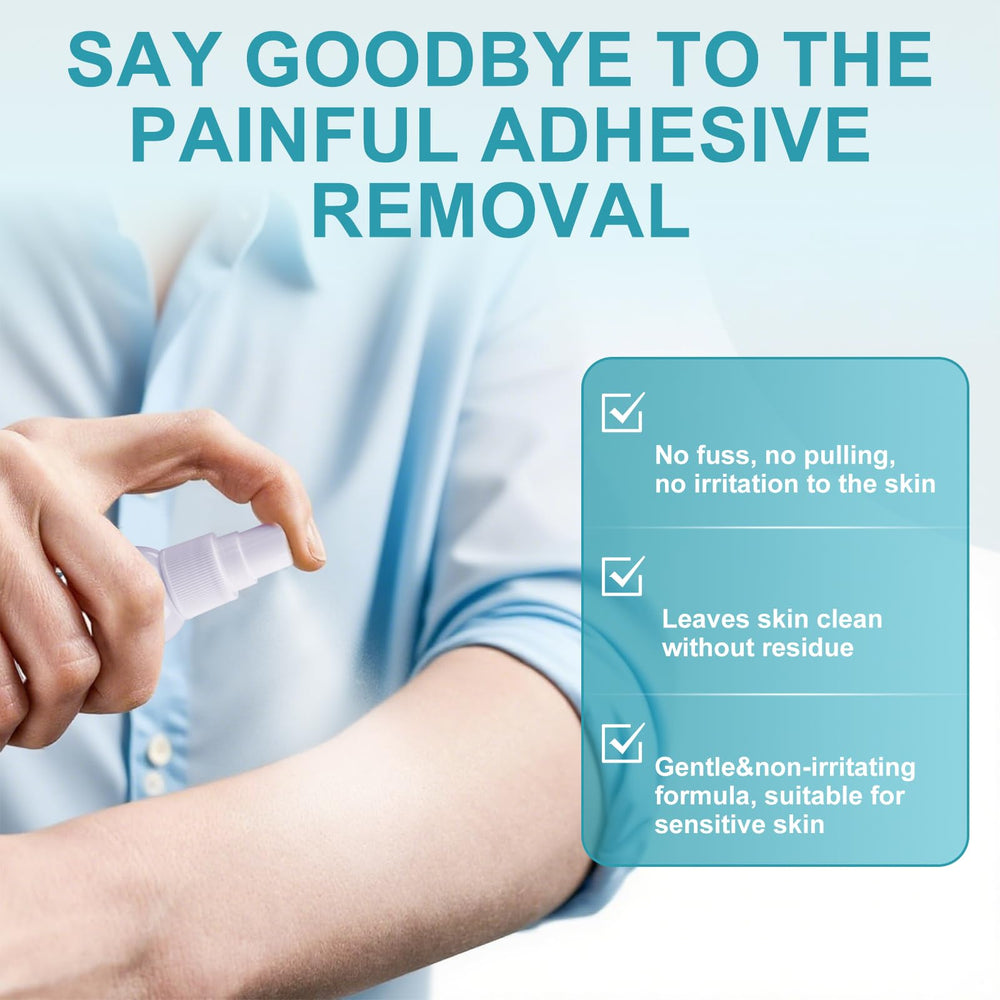 Luanerl ostomy supplies adhesive remover in action on skin