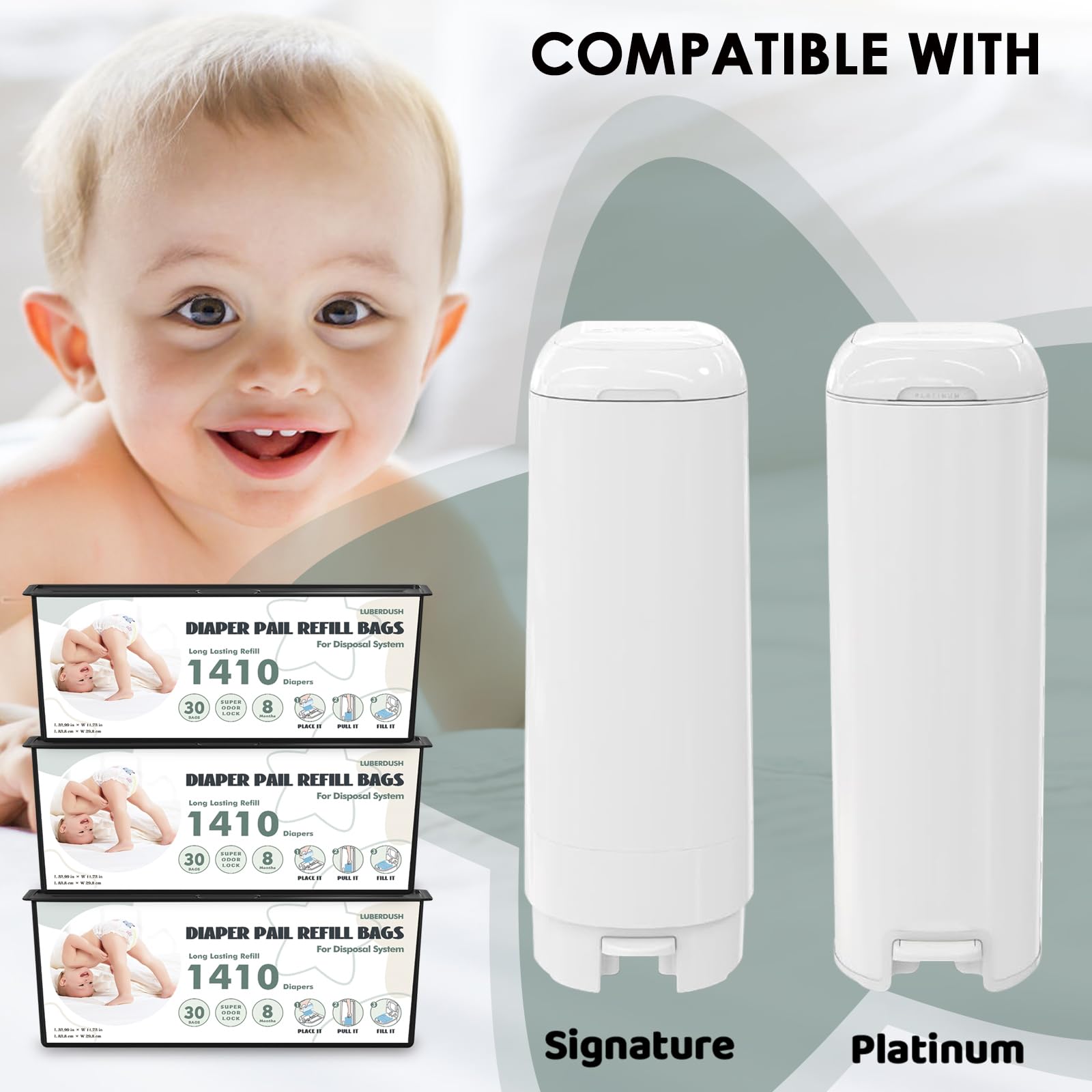 LUBERDUSH nursery-ready refill keeps spaces fresh without strong scents