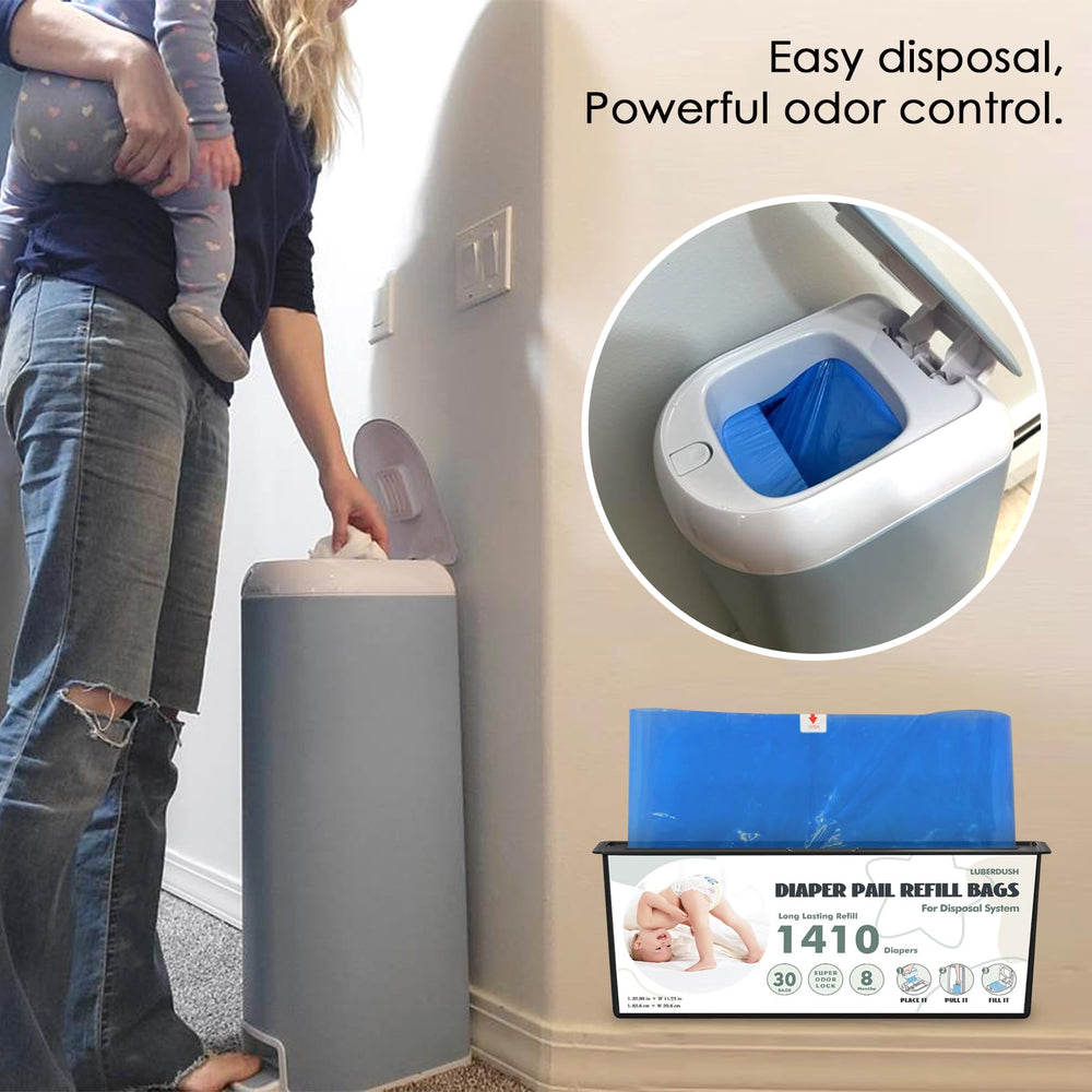 LUBERDUSH Tear-and-Go design facilitates quick, clean disposal