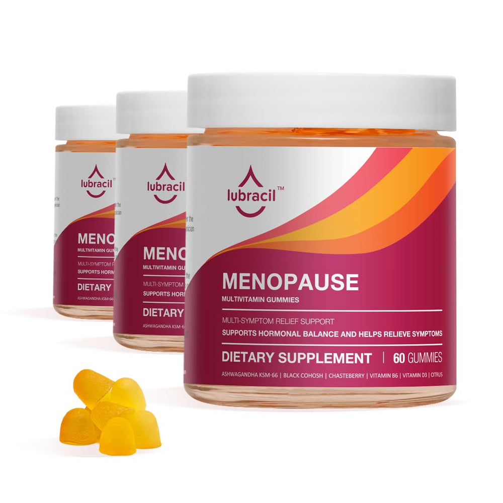 Lubracil menopause gummies bottle for daily balance
