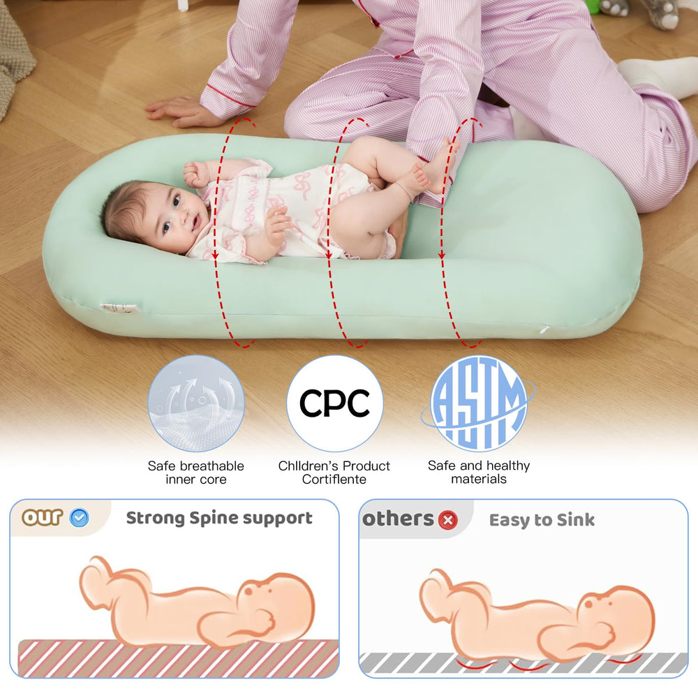 Lucakuins removable cover allows quick, hygienic cleaning.
