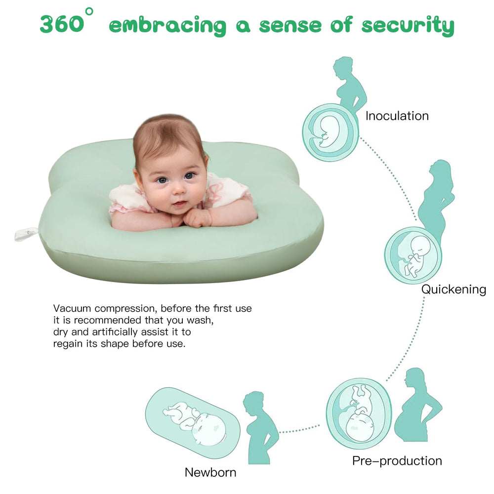 Lucakuins breathable filling gives gentle support during play.