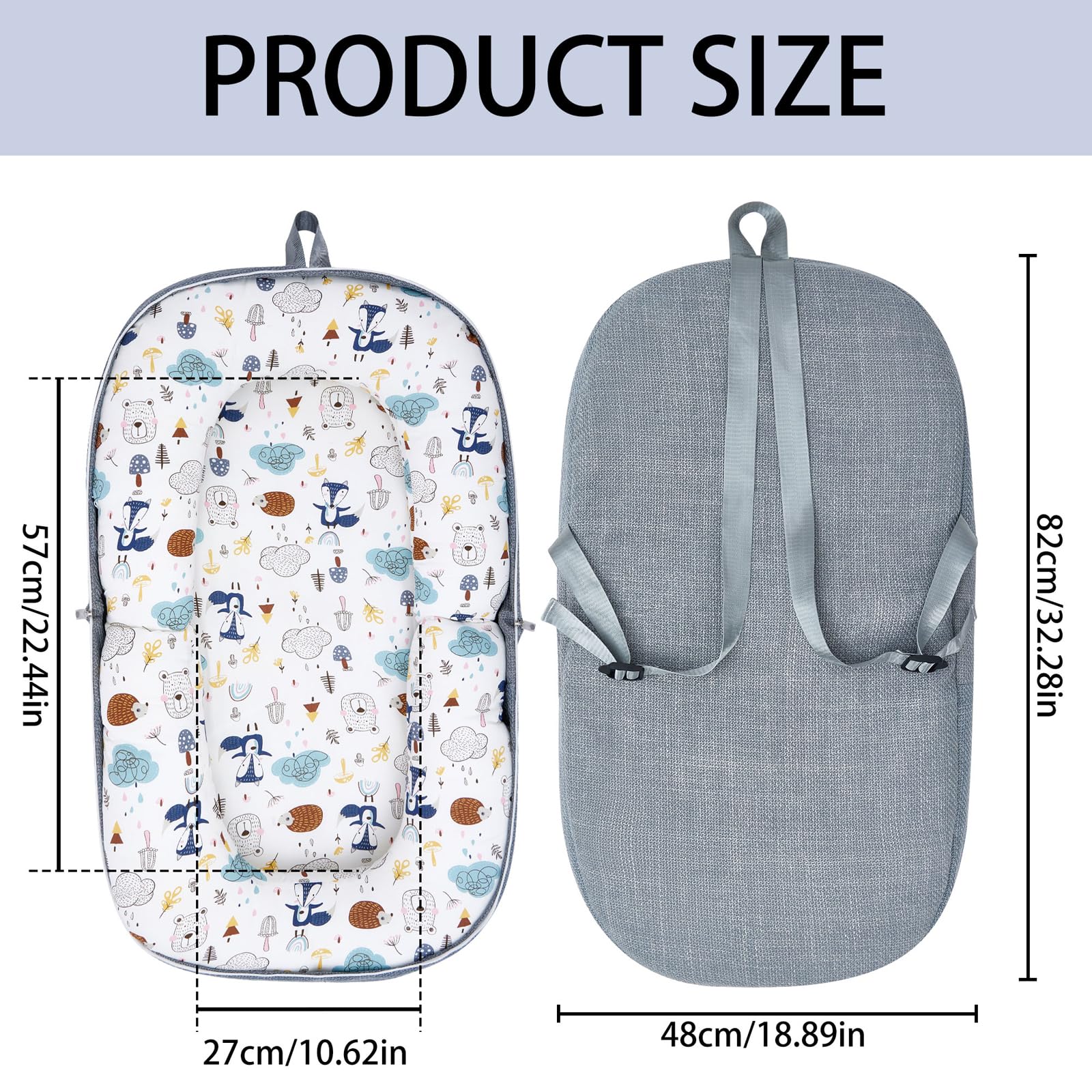 Lucakuins travel-friendly lounger keeps infant comfortable during outings