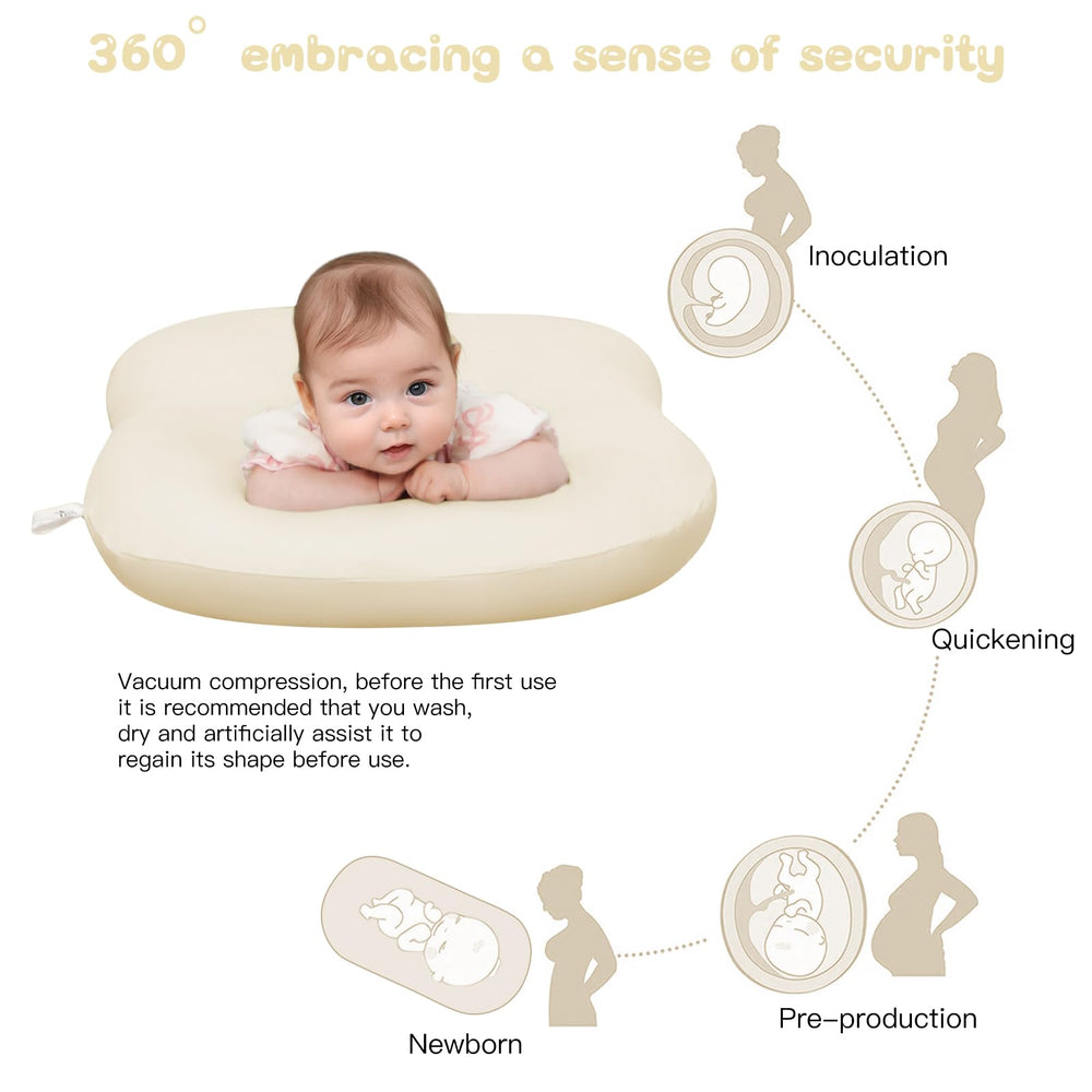 Lucakuins Baby Lounger vacuum packaging aids travel and compact storage.